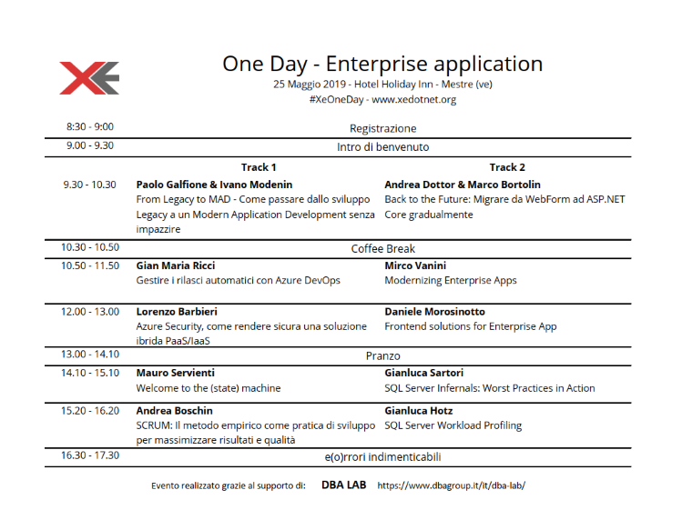 Preview Agenda XeOneDay